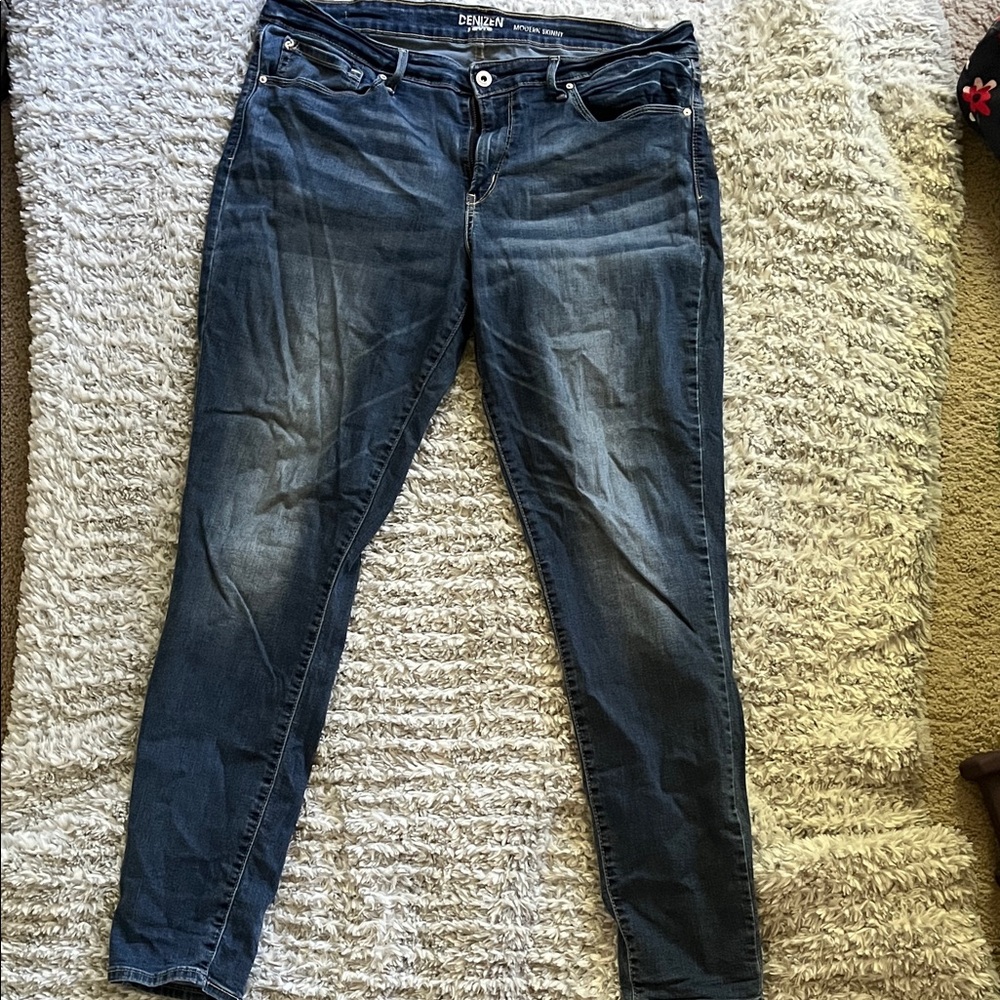 Denizen from Levi's Women's Dark Blue Skinny Jeans 16L